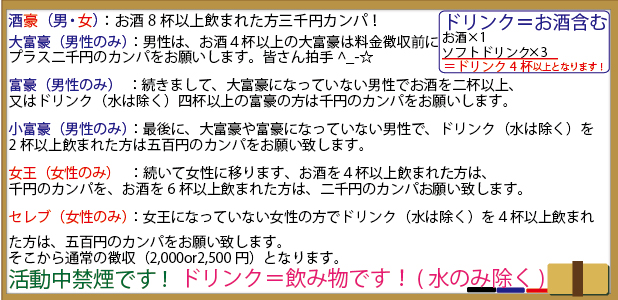 2次会料金詳細